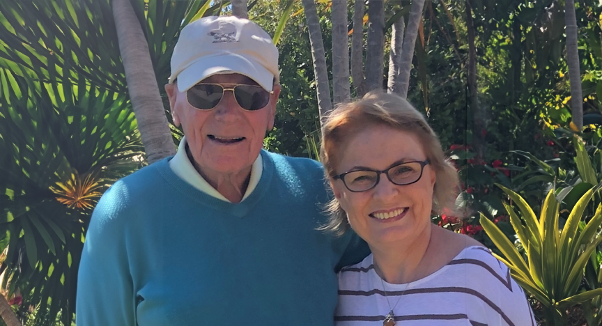 Karen and her father Robert 